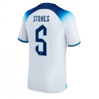 Camiseta Inglaterra John Stones #5 Primera Equipación Mundial 2022 manga corta